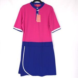 NWT GOLFABELLA Women’s‎ Camellia Mini Dress LUXURY Golf ITALY🇮🇹MADE Size LARGE